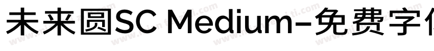 未来圆SC Medium字体转换